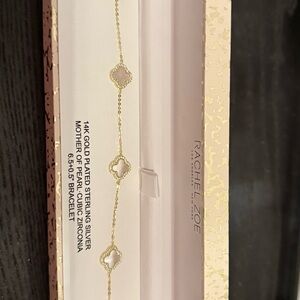 Rachel Zoe Gold-Plated Mother of Pearl Bracelet